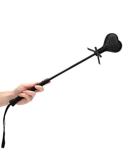 image of product,Shots Ouch Heart Crop W-lace - Large Black - SEXYEONE