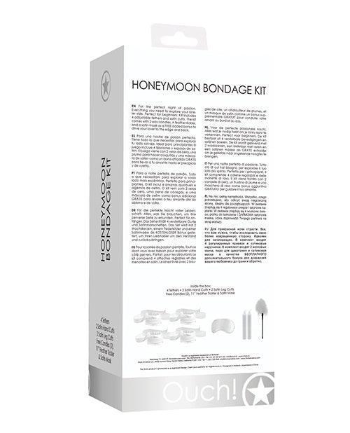 image of product,Shots Ouch Honeymoon Bondage Kit - White - SEXYEONE