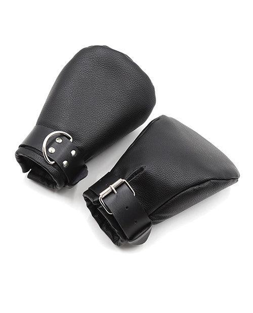 image of product,Shots Ouch Puppy Play Lined Fist Mitts - Black - SEXYEONE