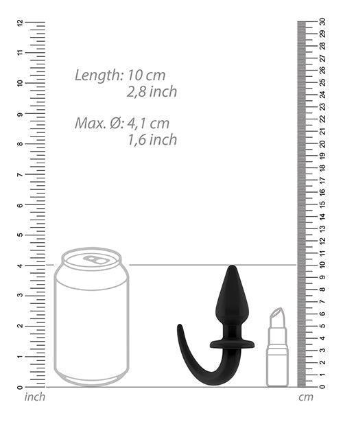 image of product,Shots Ouch Puppy Play Tail Butt Plug - Black - SEXYEONE