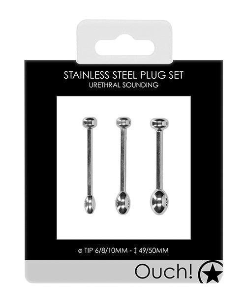 product image, Shots Ouch Urethral Sounding Metal Plug Set - SEXYEONE