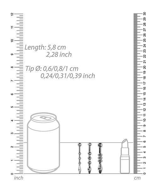 image of product,Shots Ouch Urethral Sounding Metal Plug Set - SEXYEONE