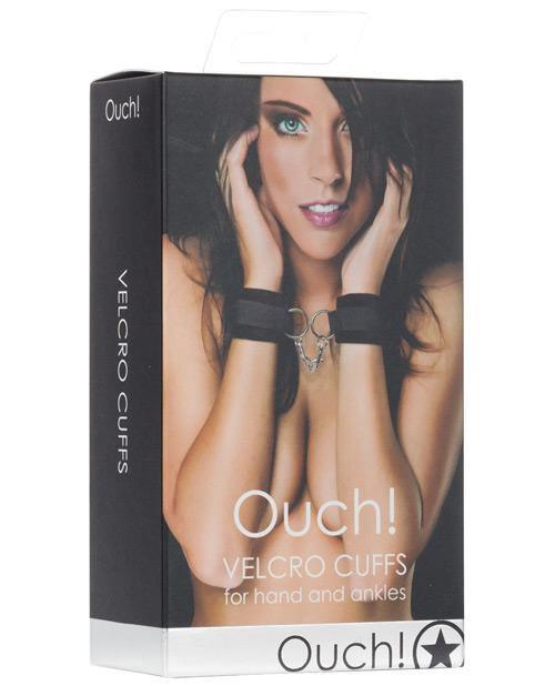 product image, Shots Ouch Velcro Hand-ankle Cuffs - Black - SEXYEONE