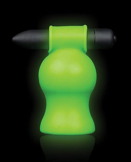product image,Shots Ouch Vibrating Head Masturbator - Glow In The Dark - SEXYEONE