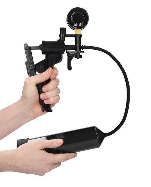 image of product,Shots Pumped Elite Beginner Pump W-psi Gauge - Black - SEXYEONE