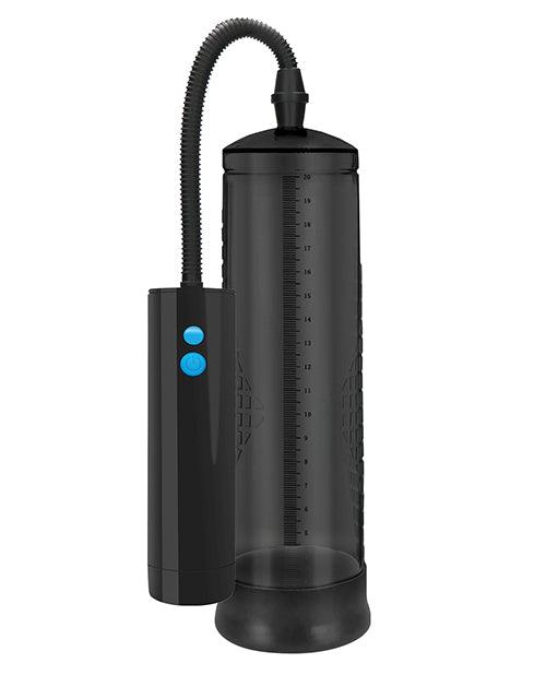 product image, Shots Pumped Rechargeable Extreme Power Pump W-free Silicone Cock Ring - Black - SEXYEONE