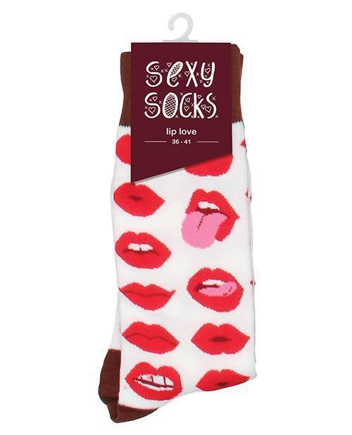 image of product,Shots Sexy Socks Lip Love - Female - SEXYEONE