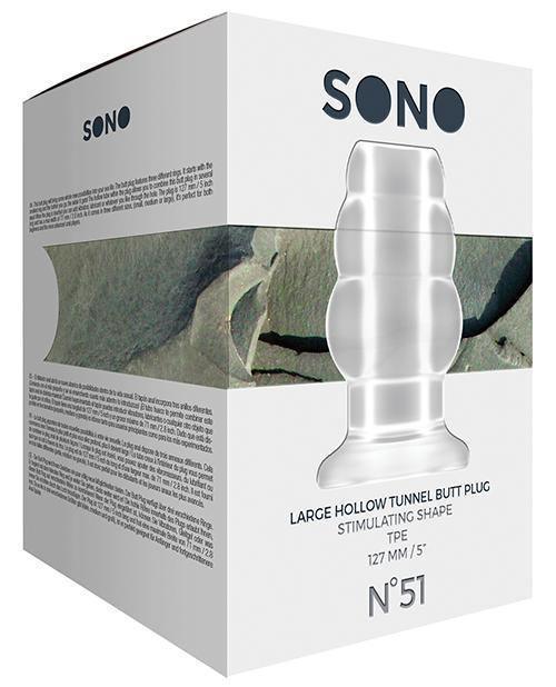 product image, Shots Sono Butt Plug - Large Clear - SEXYEONE