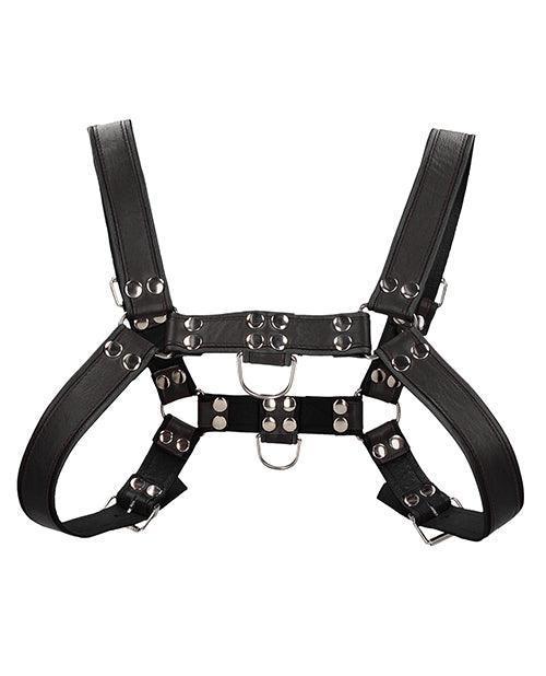 product image, Shots Uomo Chest Bulldog Harness Small-medium - Black - SEXYEONE