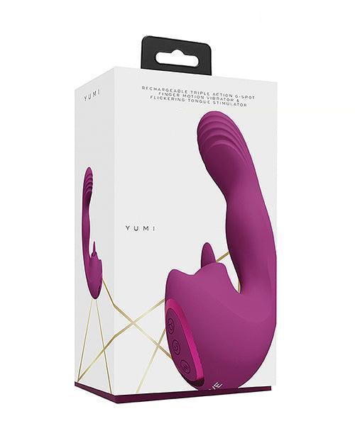 product image, Shots Yumi Triple Action G-spot Vibrator & Stimulator - SEXYEONE