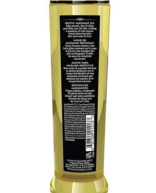 image of product,Shunga Erotic Massage Oil - 8.5 Oz Monoi - SEXYEONE