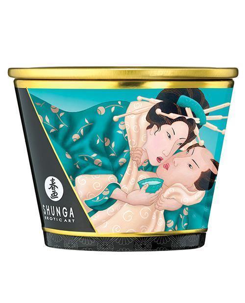 image of product,Shunga Massage Candle - 5.7 Oz Island Blossoms - SEXYEONE