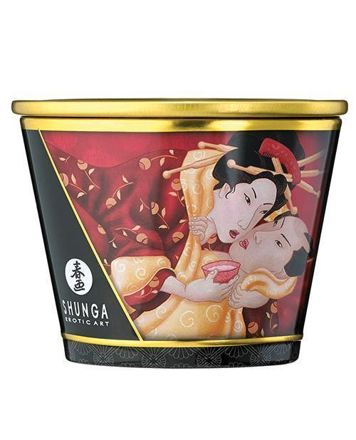 product image,Shunga Massage Candle Romance - 5.7 Oz Strawberry Wine - SEXYEONE