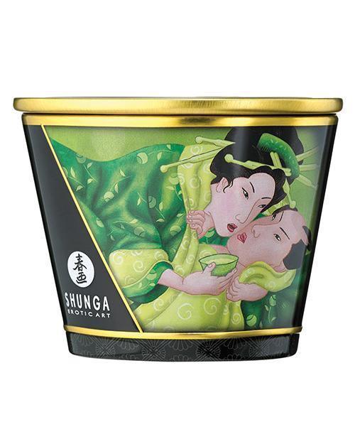 image of product,Shunga Massage Candle Zenitude - 5.7 Oz Exotic Green Tea - SEXYEONE