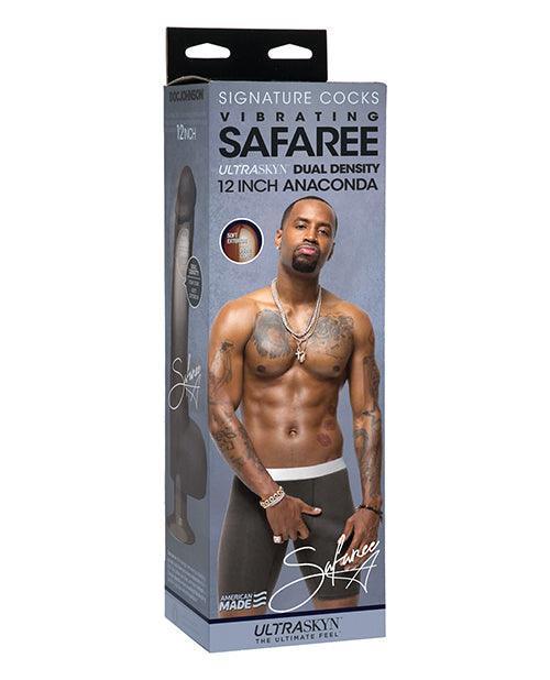 product image, Signature Cocks Ultraskyn 12" Cock Vibrating W- Vac-u-lock Suction Cup- Safaree Samuels Anaconda - SEXYEONE
