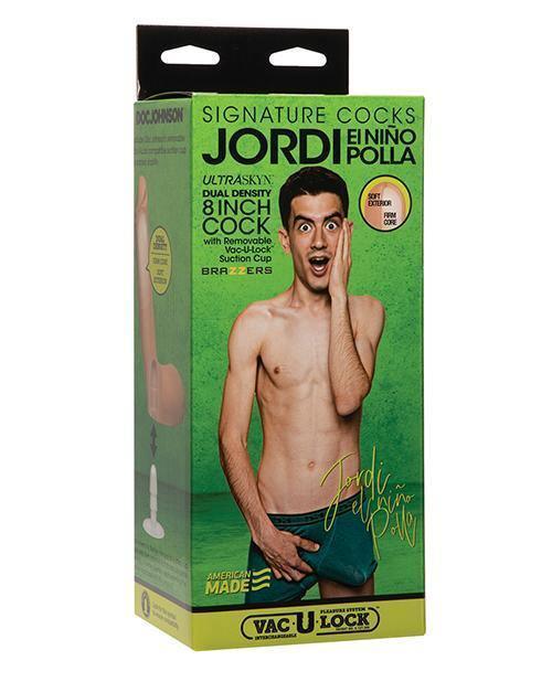 product image, Signature Cocks Ultraskyn 8" Cock W-removable Vac-u-lock Suction Cup - Jordi El Nino Polla - SEXYEONE