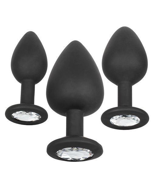 image of product,Silicone Gem Anal Kit - Black - SEXYEONE