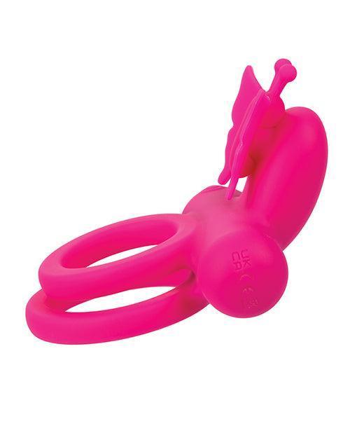 image of product,Silicone Rechargeable Butterfly Dual Ring - SEXYEONE