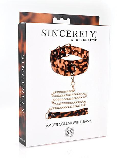 product image, Sincerely Amber Collar & Leash - SEXYEONE
