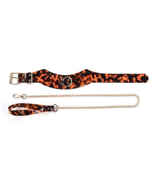 image of product,Sincerely Amber Collar & Leash - SEXYEONE