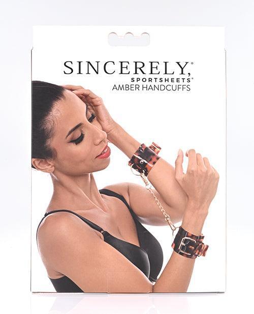 image of product,Sincerely Amber Hand Cuffs - SEXYEONE