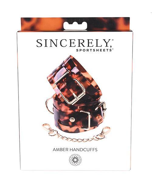 image of product,Sincerely Amber Hand Cuffs - SEXYEONE