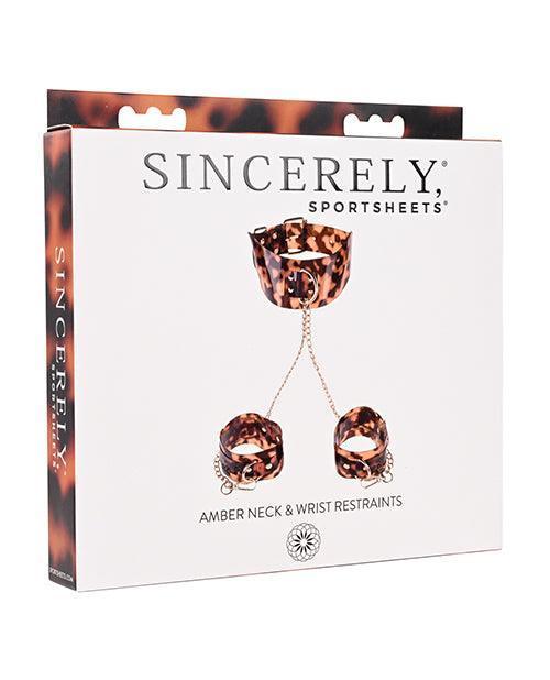 product image, Sincerely Amber Neck & Wrist Restraint - SEXYEONE