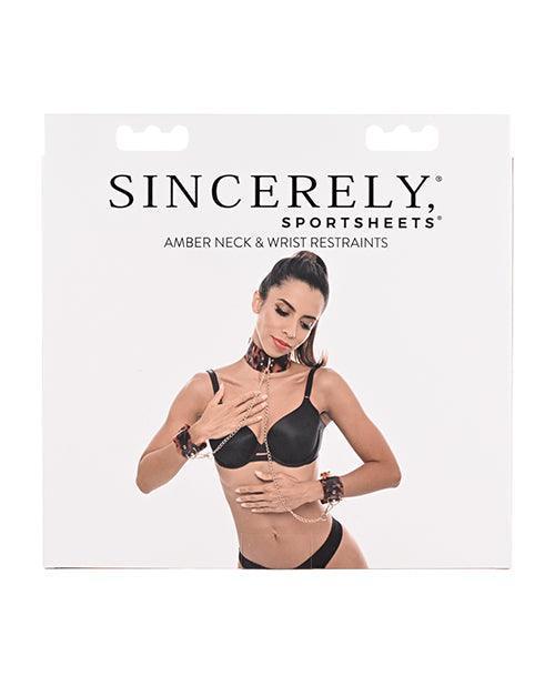 image of product,Sincerely Amber Neck & Wrist Restraint - SEXYEONE