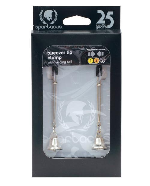 product image, Spartacus Adjustable Tweezer Nipple Clamps W-bells - SEXYEONE