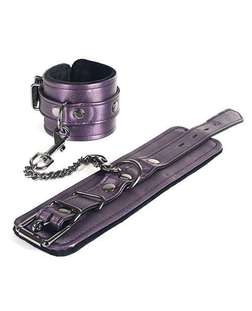 product image, Spartacus Galaxy Legend Faux Leather Ankle Restraints - Purple - SEXYEONE