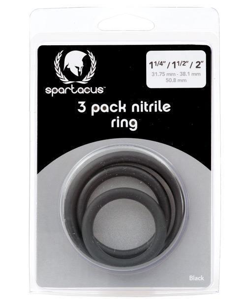 product image, Spartacus Nitrile Cock Ring Set - Pack Of 3 - SEXYEONE