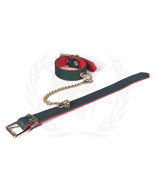 product image, Spartacus Pu Beginners Wrist Restraints - Green-red - SEXYEONE