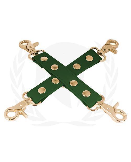 product image, Spartacus Pu Hog Tie W/gold Hardware - SEXYEONE