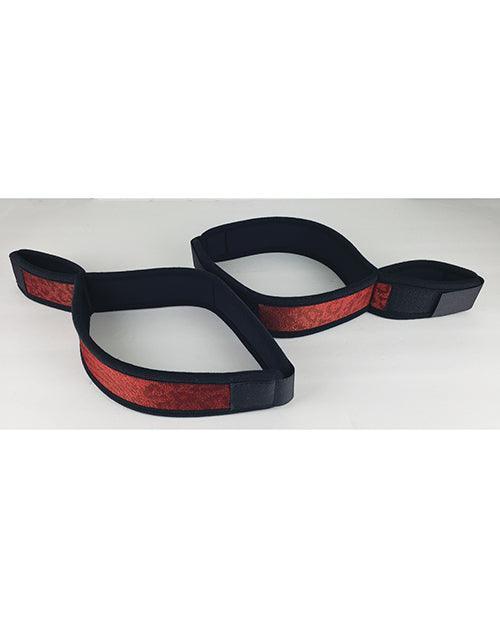 image of product,Spartacus Wrist To Thigh Cuffs - Neoprene - SEXYEONE