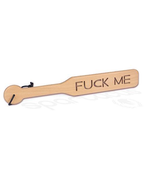 product image, Spartacus Zelkova Wood Paddle - 37.5 Cm Fuck Me - SEXYEONE