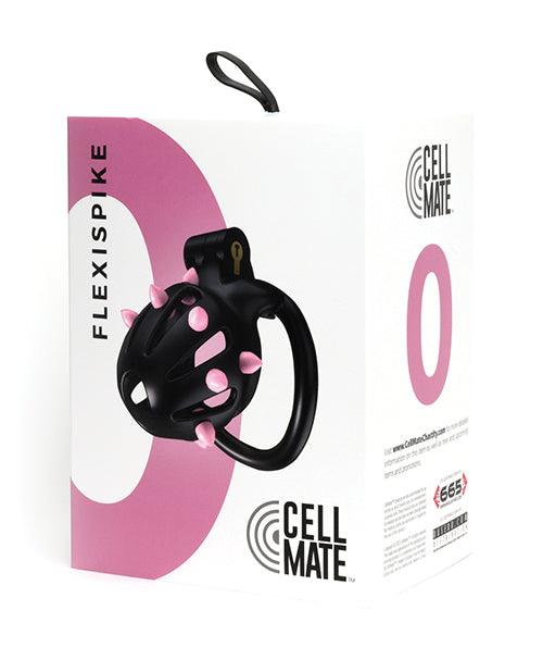 product image, Sport Fucker Cellmate FlexiSpike Chastity Cage - Black/Pink - SEXYEONE