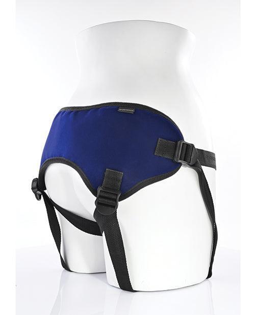 image of product,Sportsheets Lush Strap On - Cobalt - SEXYEONE