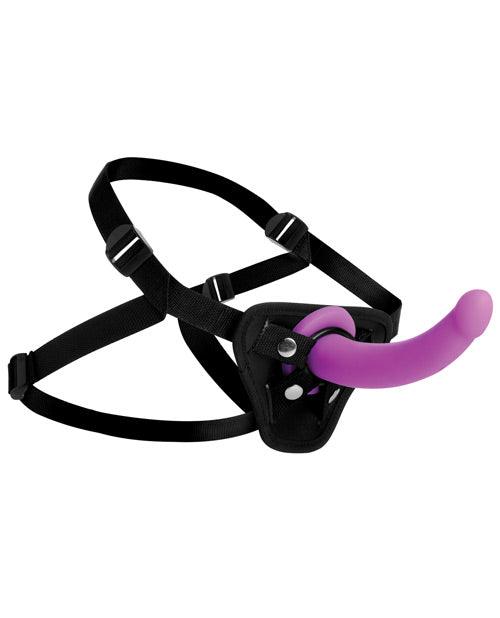 product image,Strap U Navigator Silicone G Spot Dildo W-harness - SEXYEONE