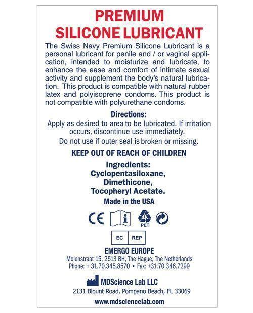 image of product,Swiss Navy Lube Silicone - SEXYEONE