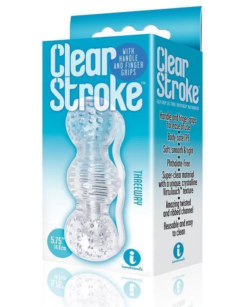 product image, The 9's Clear Stroke Threeway Masturbator - SEXYEONE