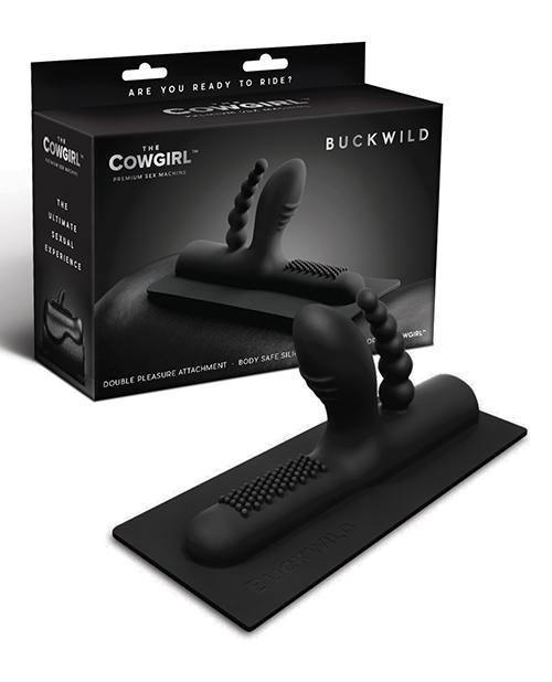 product image, The Cowgirl Buckwild Silicone Attachment - Black - SEXYEONE