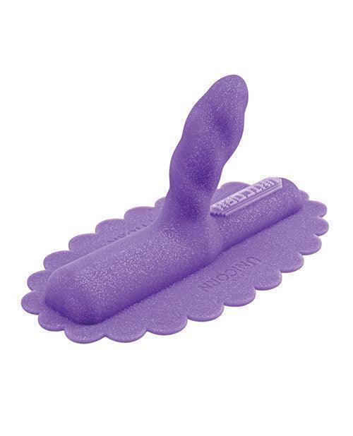 image of product,The Cowgirl Unicorn Uni Horn Silicone Attachment - Purple - SEXYEONE