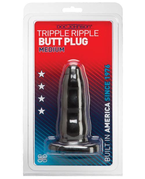 Triple Ripple Butt Plug - SEXYEONE