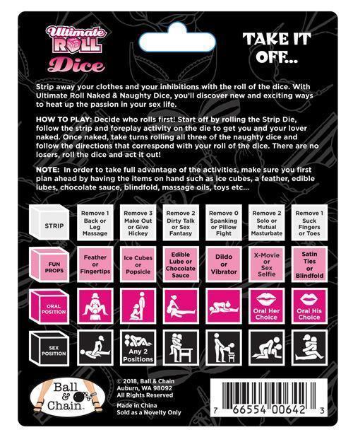 image of product,Ultimate Roll Naked & Naughty Dice - SEXYEONE