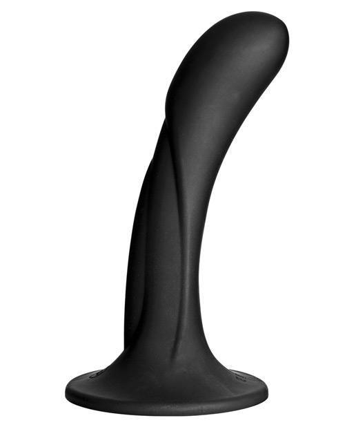 image of product,Vac-u-lock G Spot Silicone Dong - Black - SEXYEONE