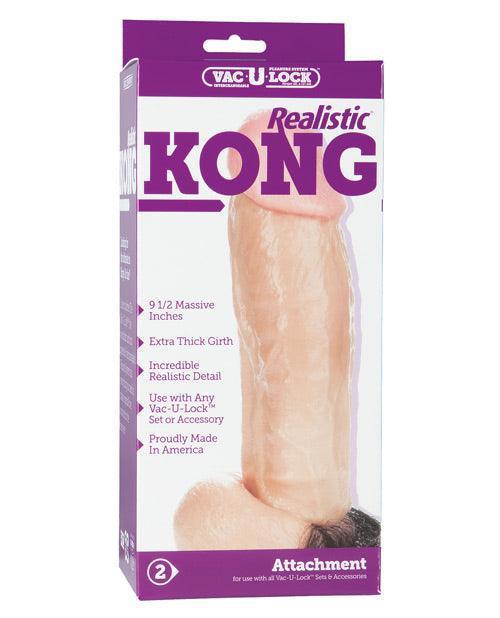 product image, Vac-u-lock Kong Realistic - White - SEXYEONE