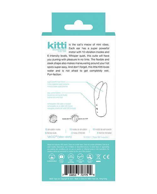 image of product,Vedo Kitti Rechargeable Dual Vibe - SEXYEONE