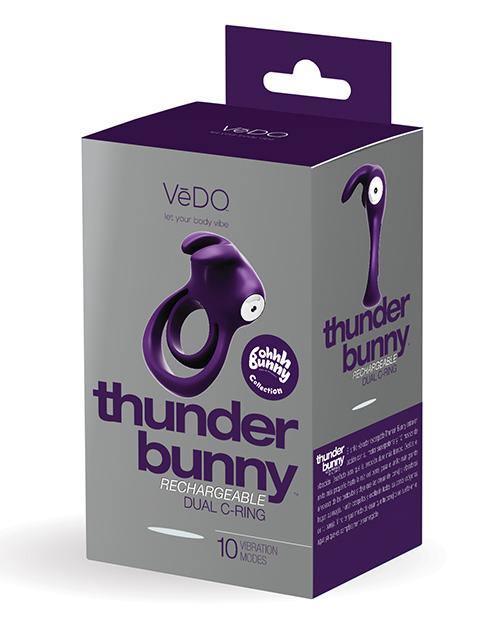 image of product,Vedo Thunder Rechargeable Dual Ring - SEXYEONE