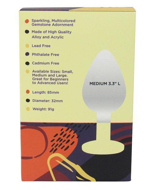 image of product,Voodoo Walk Medium Metal Plug - Silver - SEXYEONE