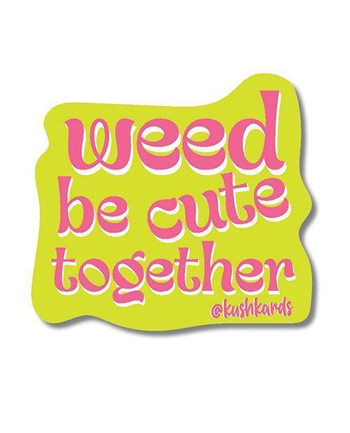 product image, Weed Be Cute Sticker - Pack of 3 - SEXYEONE